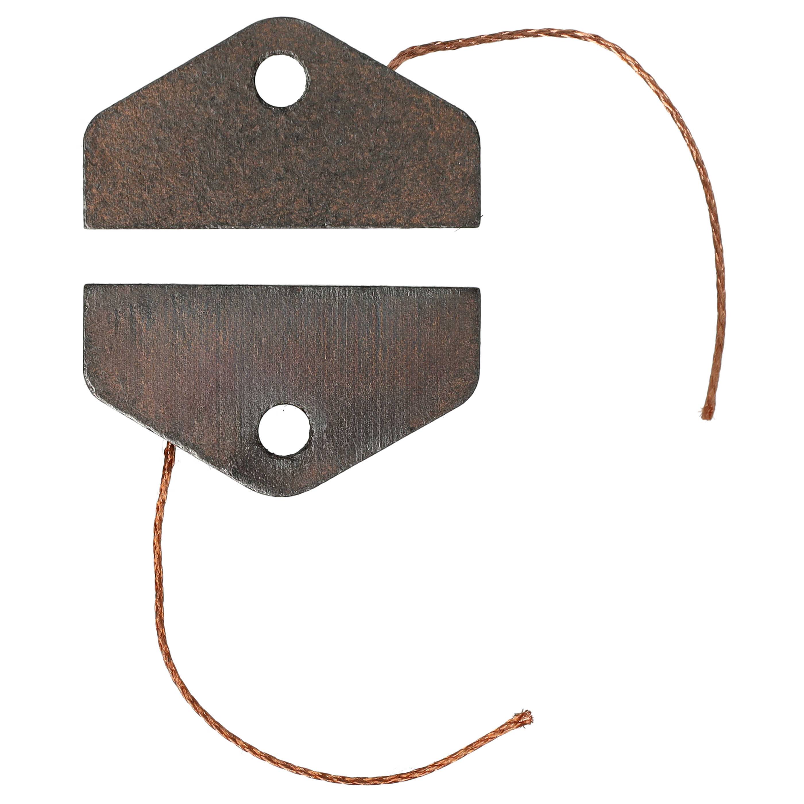 vhbw 2x Kohlebürste kompatibel mit Miele T8623CLW T 86-23 C CH Trockner, Kondenstrockner