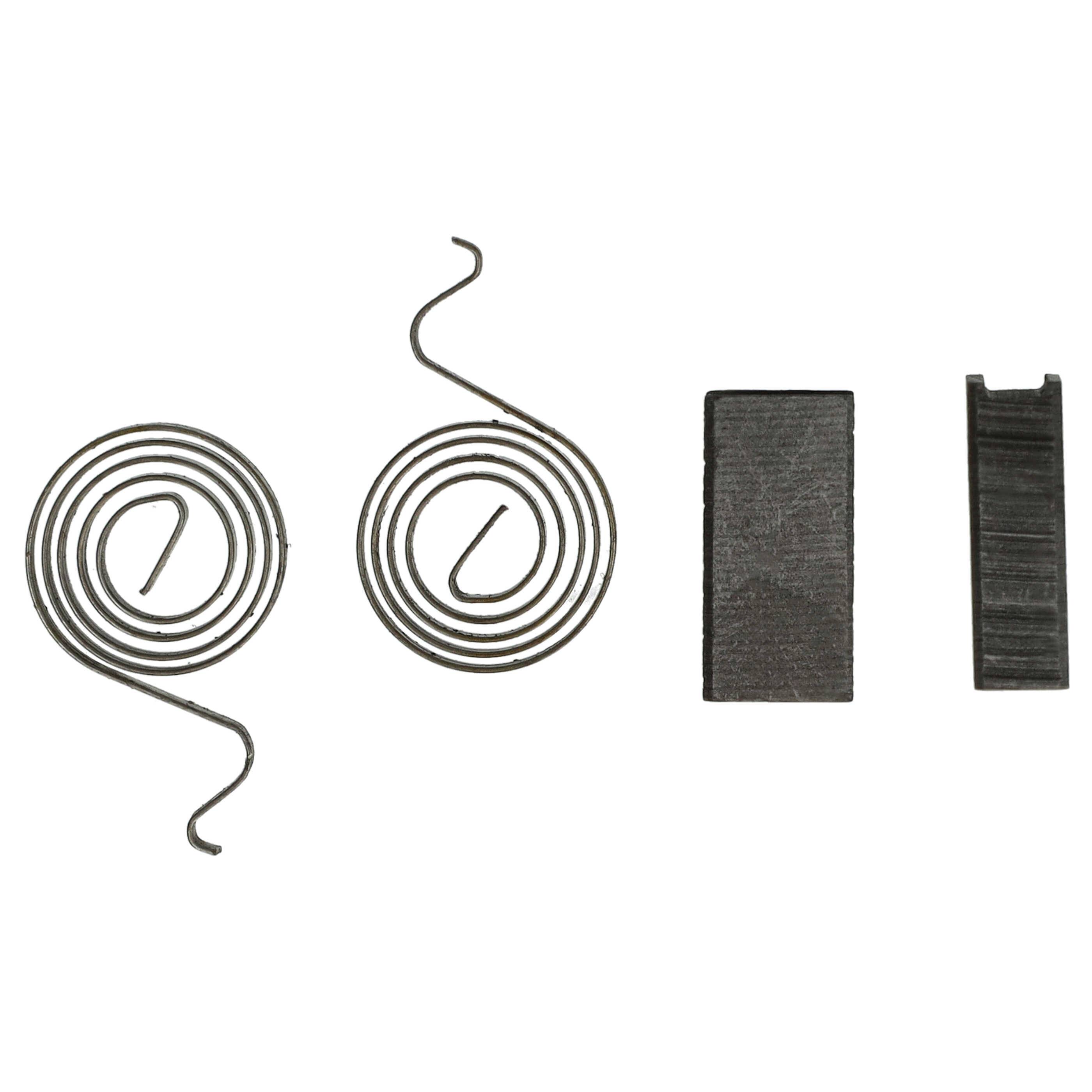 vhbw 2x Kohlebürste 16 x 7,9 x 4,9 mm kompatibel mit Menzer 139424 TSW 225 PRO - UK 110V Elektrowerkzeug, Schleifer + Feder
