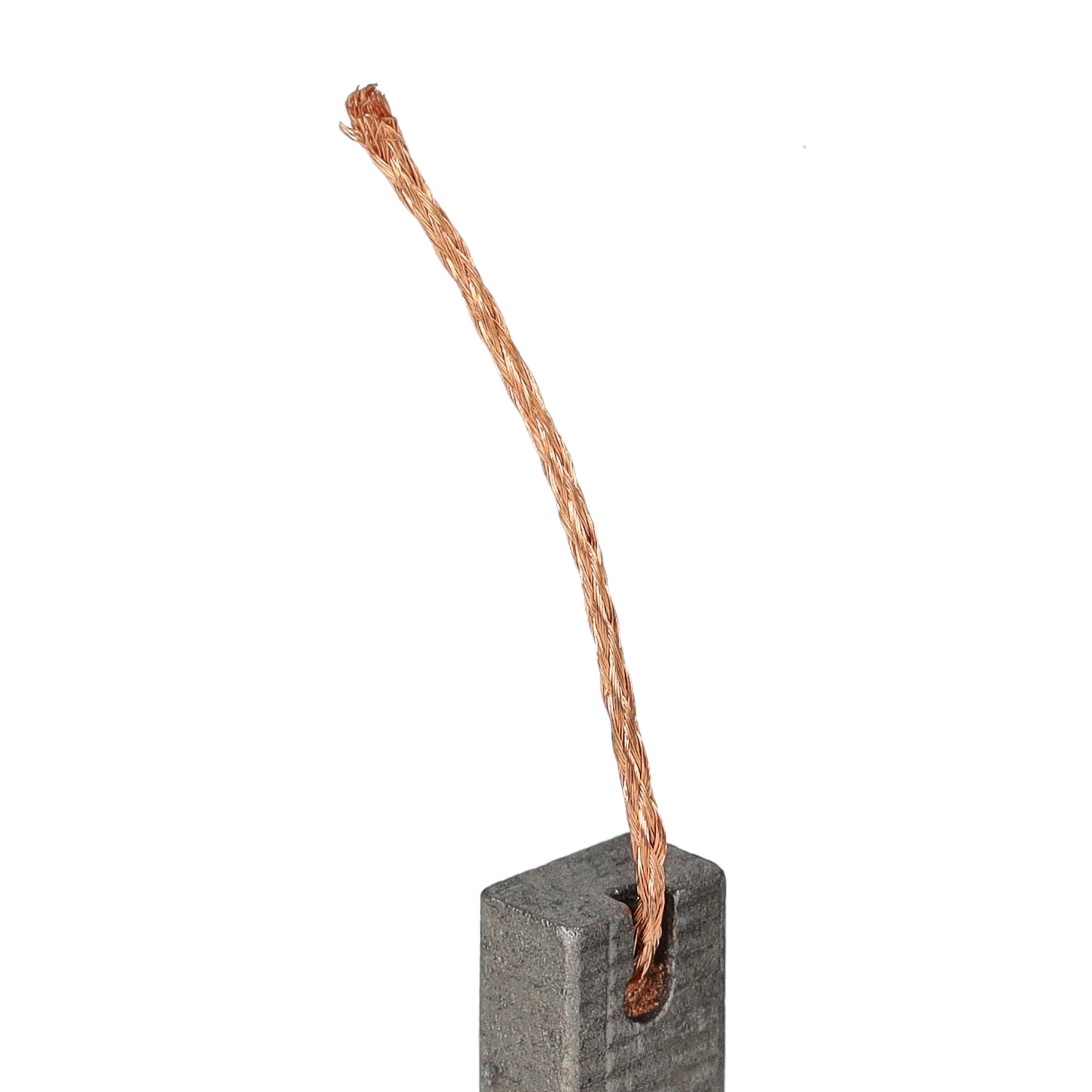 vhbw 4x Kohlebürste 12 x 7,9 x 4,9 mm Ersatz für Ambrogio CS_C0058 für Mähroboter