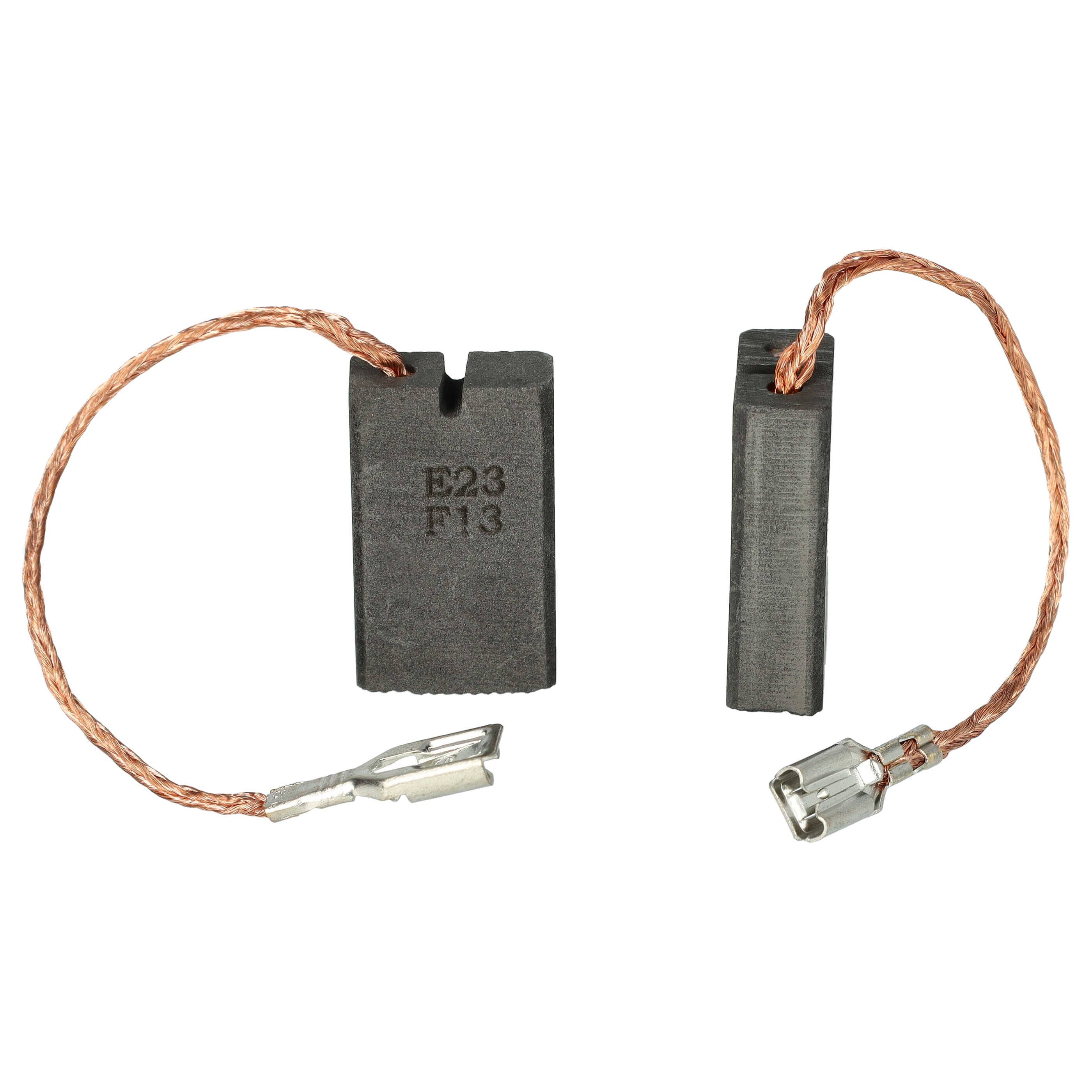 vhbw 2x Kohlebürste 24,8 x 14,9 x 7 mm kompatibel mit Stihl MSE 250C Elektrowerkzeug, Motorsäge