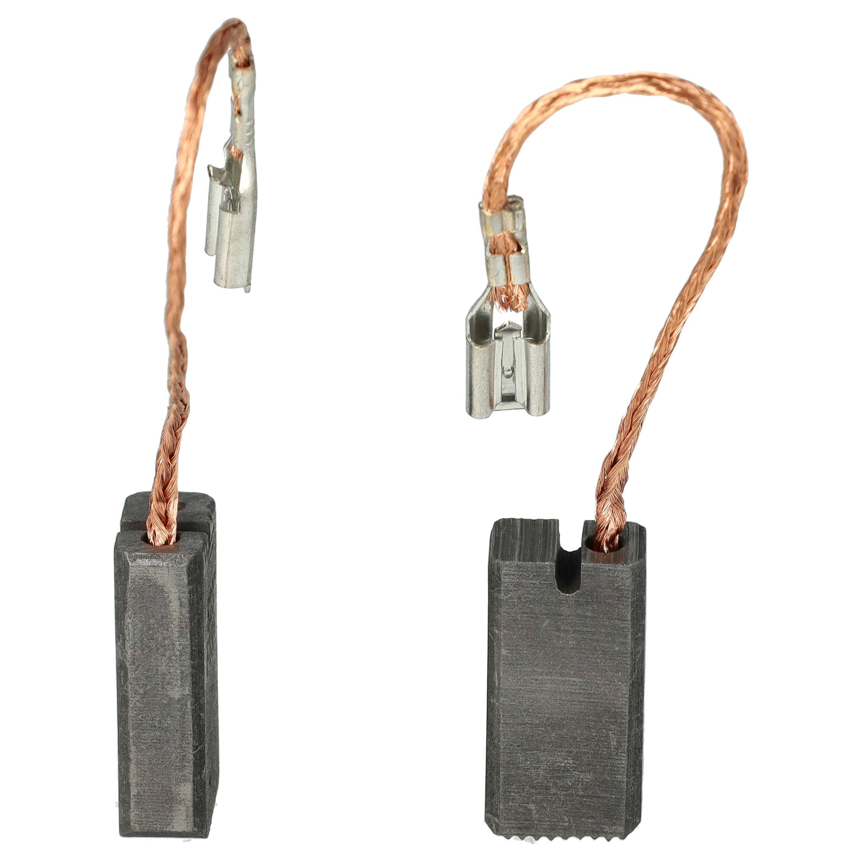 vhbw 2x Kohlebürste 22,3 x 11 x 6,1 mm kompatibel mit Stihl MSE 250, MSE 210, MSE 230, MSE 190C-Q Elektrowerkzeug, Motorsäge