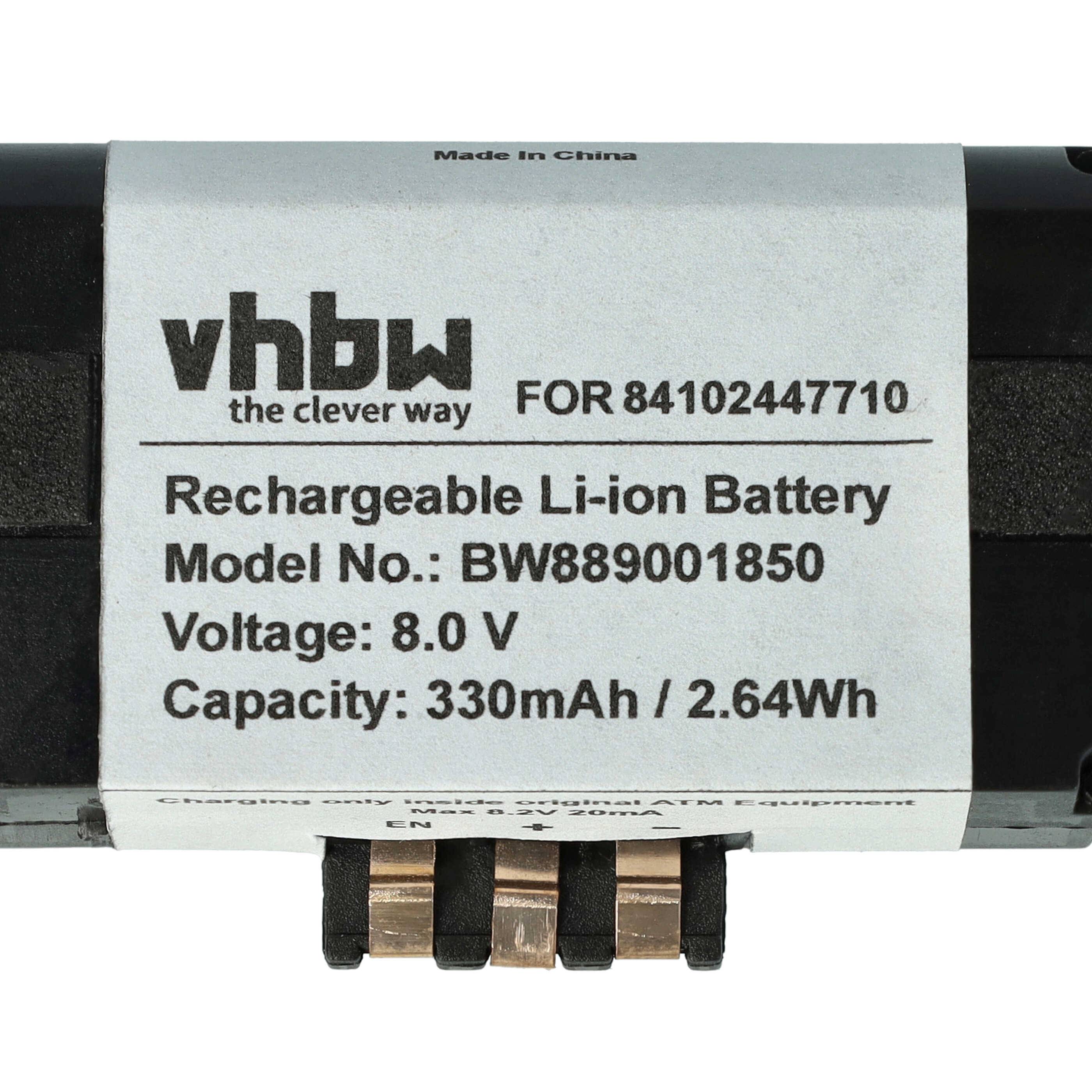 vhbw Akku kompatibel mit BMW F45, F46, F39, F82, F44, F34, F60, F36, F80, F32, F56, F33, F57, F55, F31, F48, F54 Auto (330 mAh, 8 V, Li-Ion)