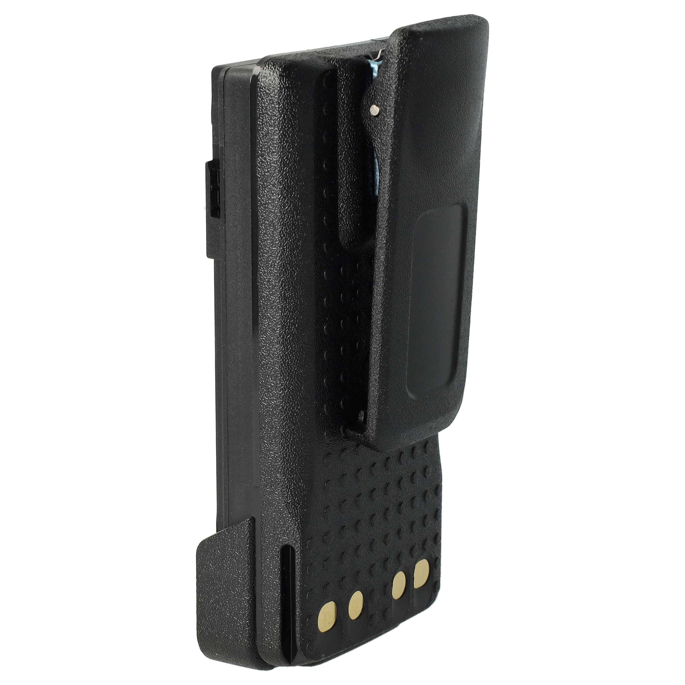 EXTENSILO Akku Ersatz für Motorola PMNN4488a, PMNN4491AR für Funkgerät, Walkie Talkie (3400 mAh, 7,2 V, Li-Ion) + Gürtelclip