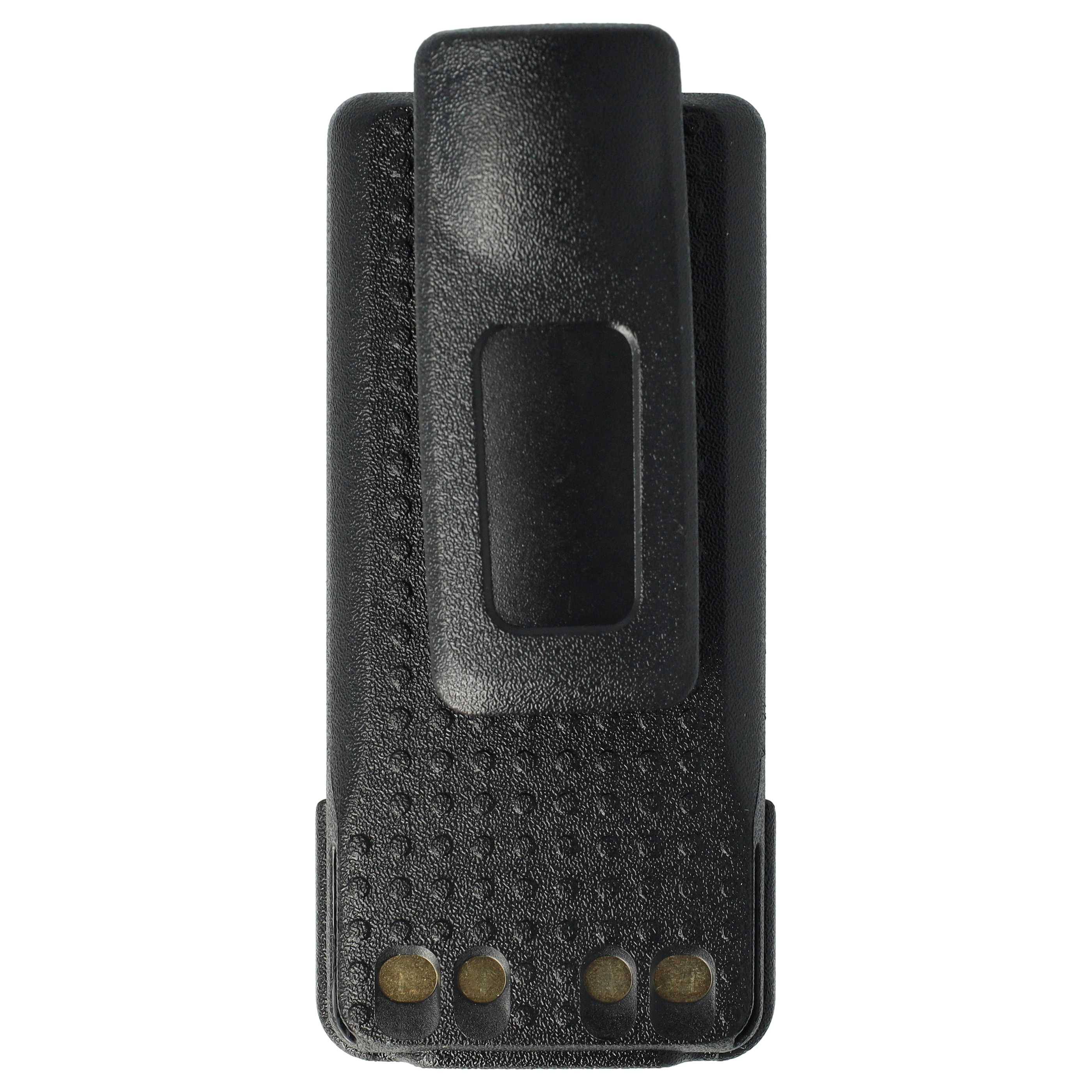 EXTENSILO Akku kompatibel mit Motorola XiR P8668 Funkgerät, Walkie Talkie (3400 mAh, 7,2 V, Li-Ion) + Gürtelclip