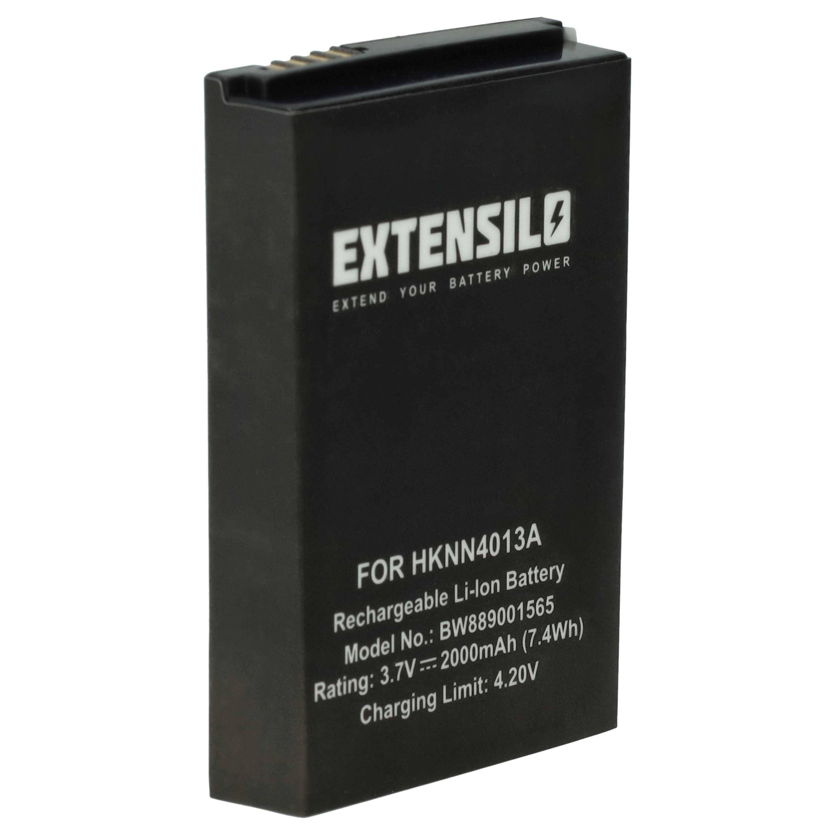 EXTENSILO Akku kompatibel mit Motorola CLP1040, CLP1060, DLR1020, DLR1060, CLP1010, CLP446 Funkgerät, Walkie Talkie (2000 mAh, 3,7 V, Li-Polymer)