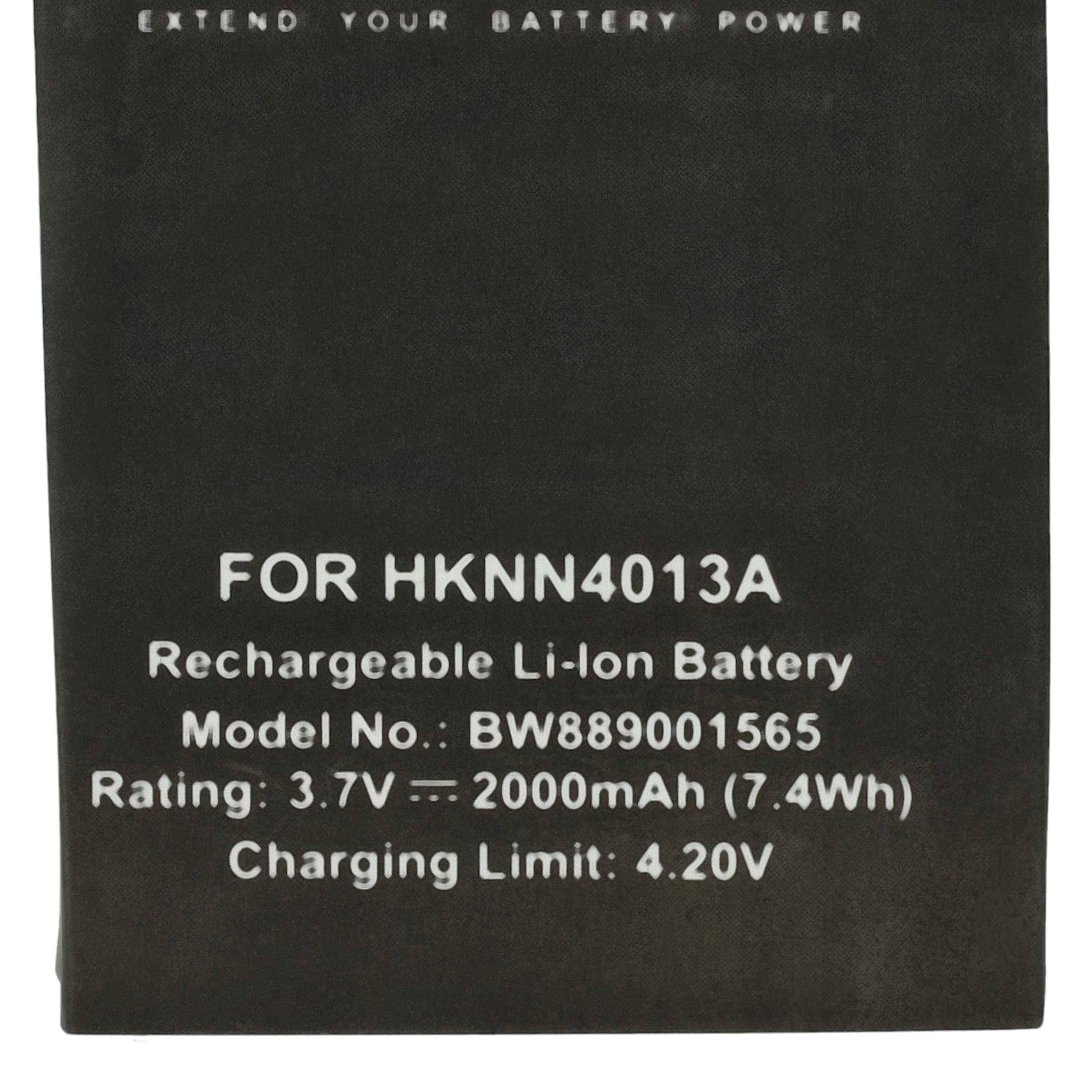 EXTENSILO Akku Ersatz für Motorola PMNN4468, PMLN6745A, PMNN4425B, HKNN4014A für Funkgerät, Walkie Talkie (2000 mAh, 3,7 V, Li-Polymer)