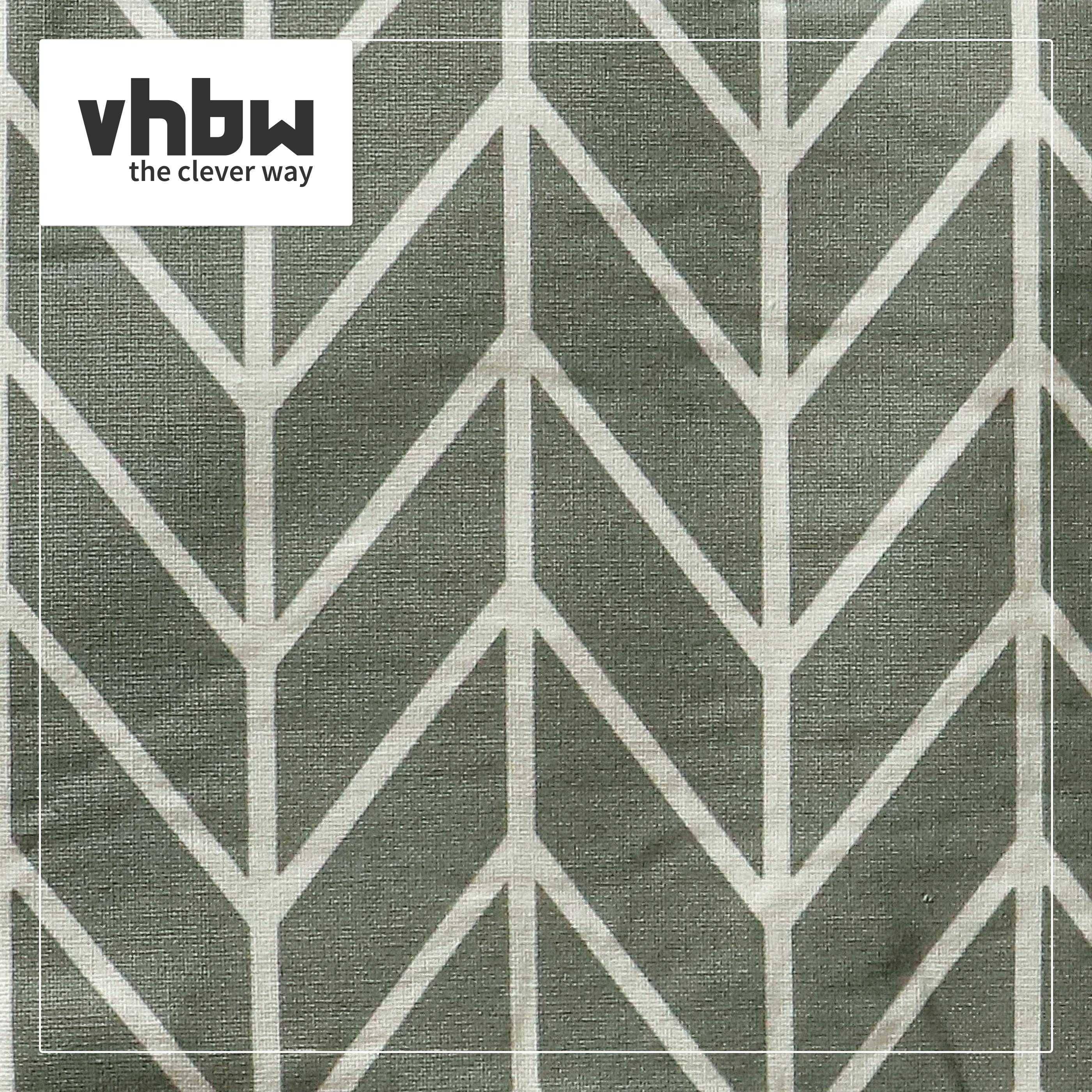 vhbw Bügeltischbezug für Bügelbrett 120 - 125 x 40 cm, Bügeltisch - Bügelbrettbezug, Grau Weiß