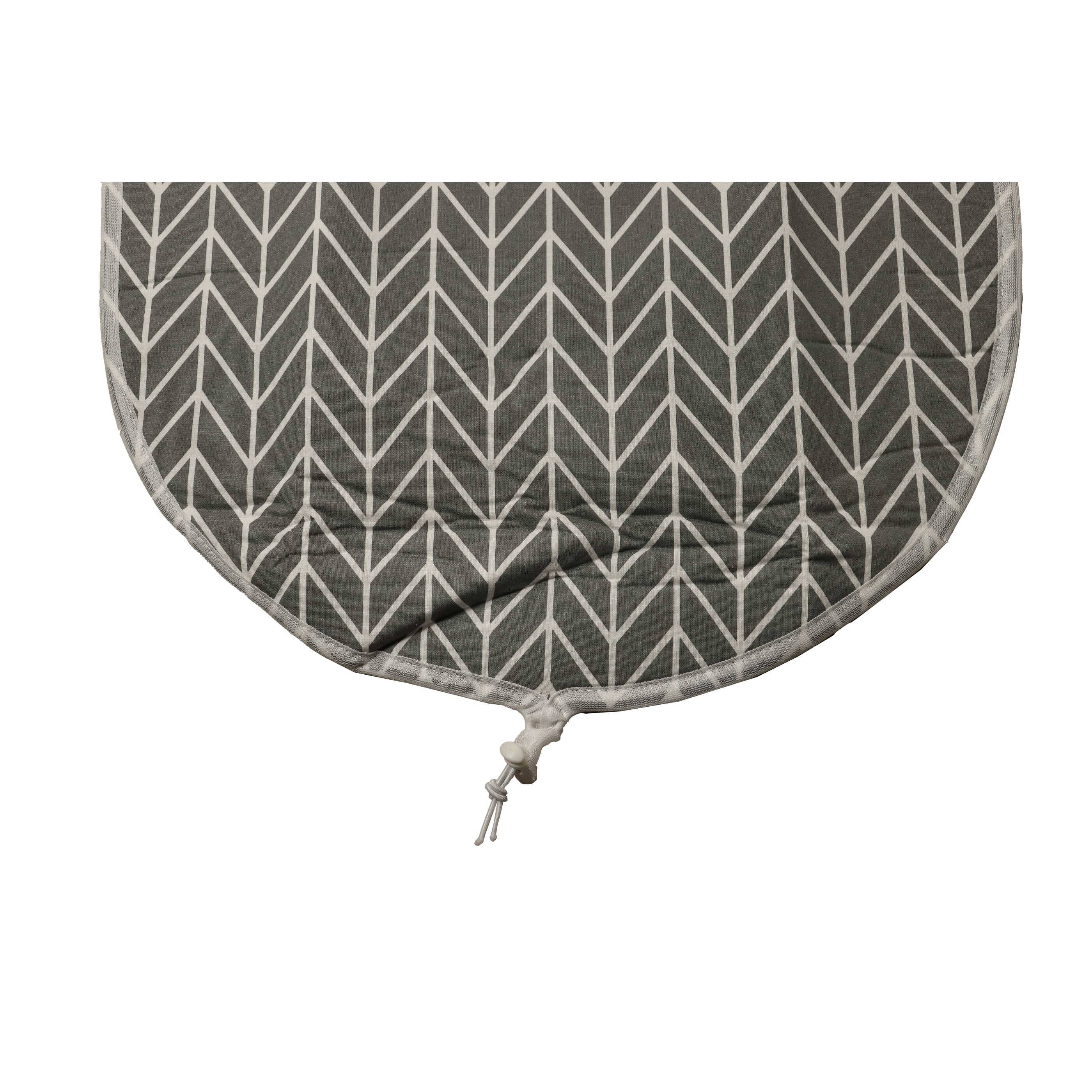 vhbw Bügeltischbezug kompatibel mit HTI-Line Ilona Bügelbrett, Bügeltisch - Bügelbrettbezug Grau Weiß