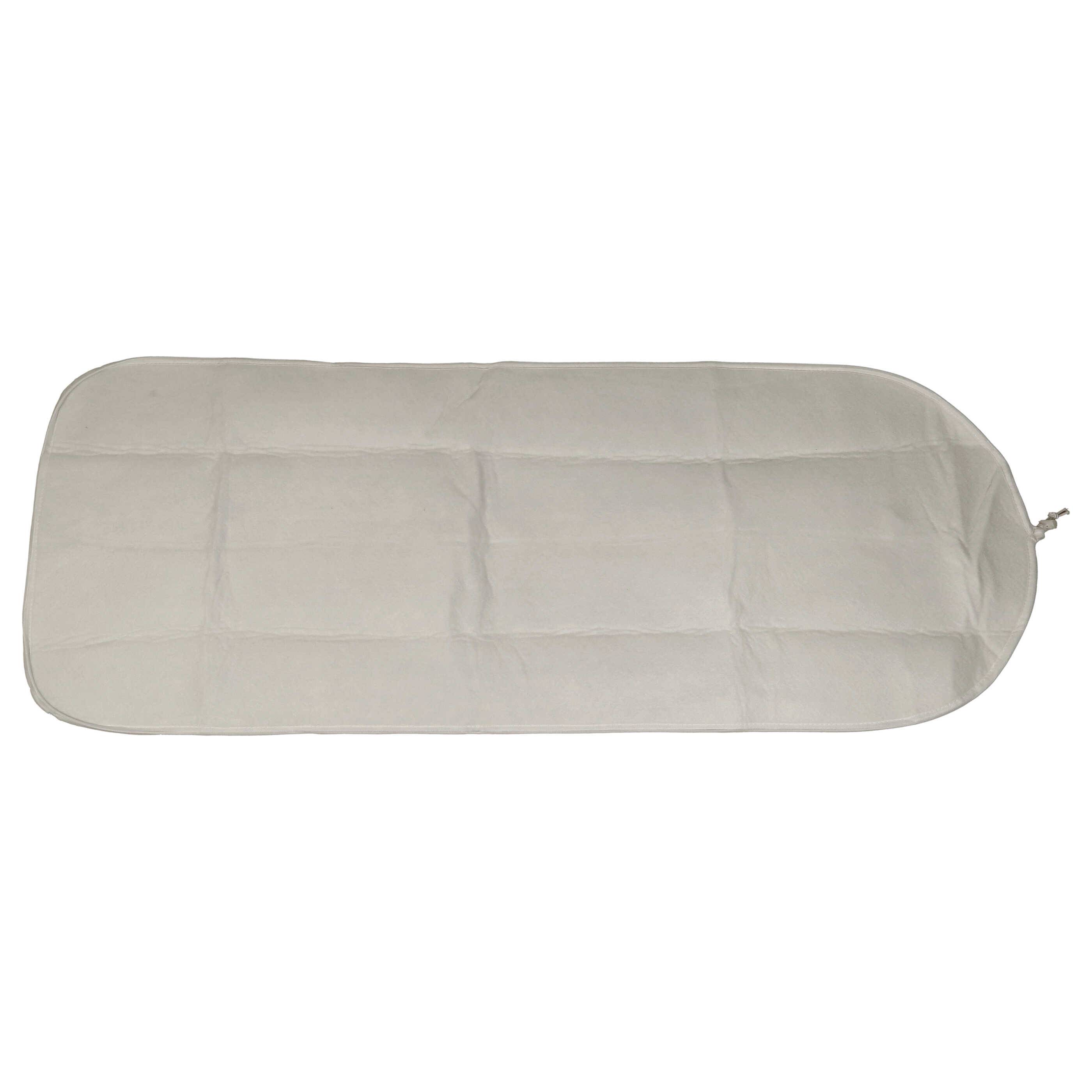 vhbw Bügeltischbezug Ersatz für Arteneur High Speed für Bügelbrett, Bügeltisch - Bügelbrettbezug Grau Weiß