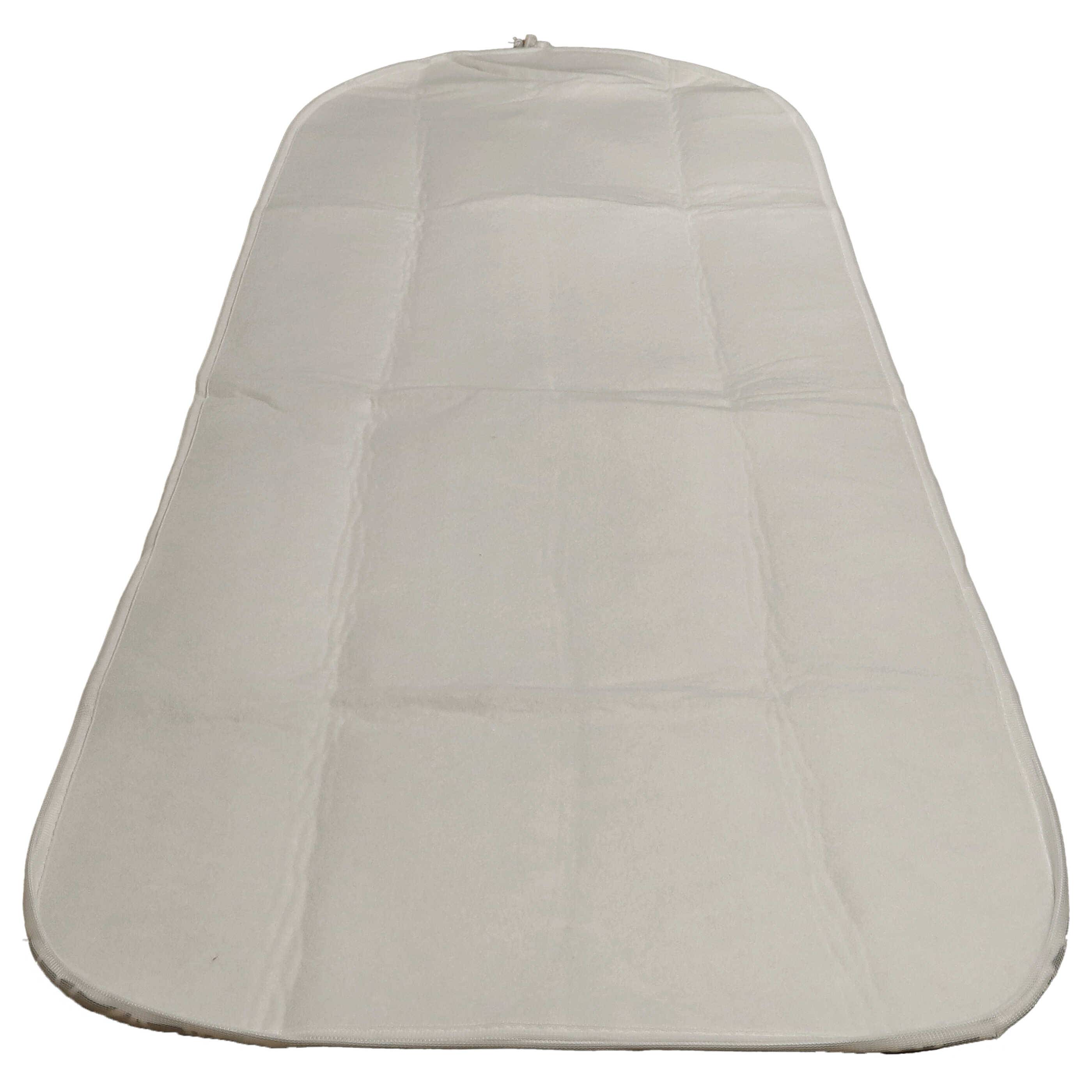 vhbw Bügeltischbezug kompatibel mit Braun Carestyle IB Bügelbrett, Bügeltisch - Bügelbrettbezug Grau Weiß