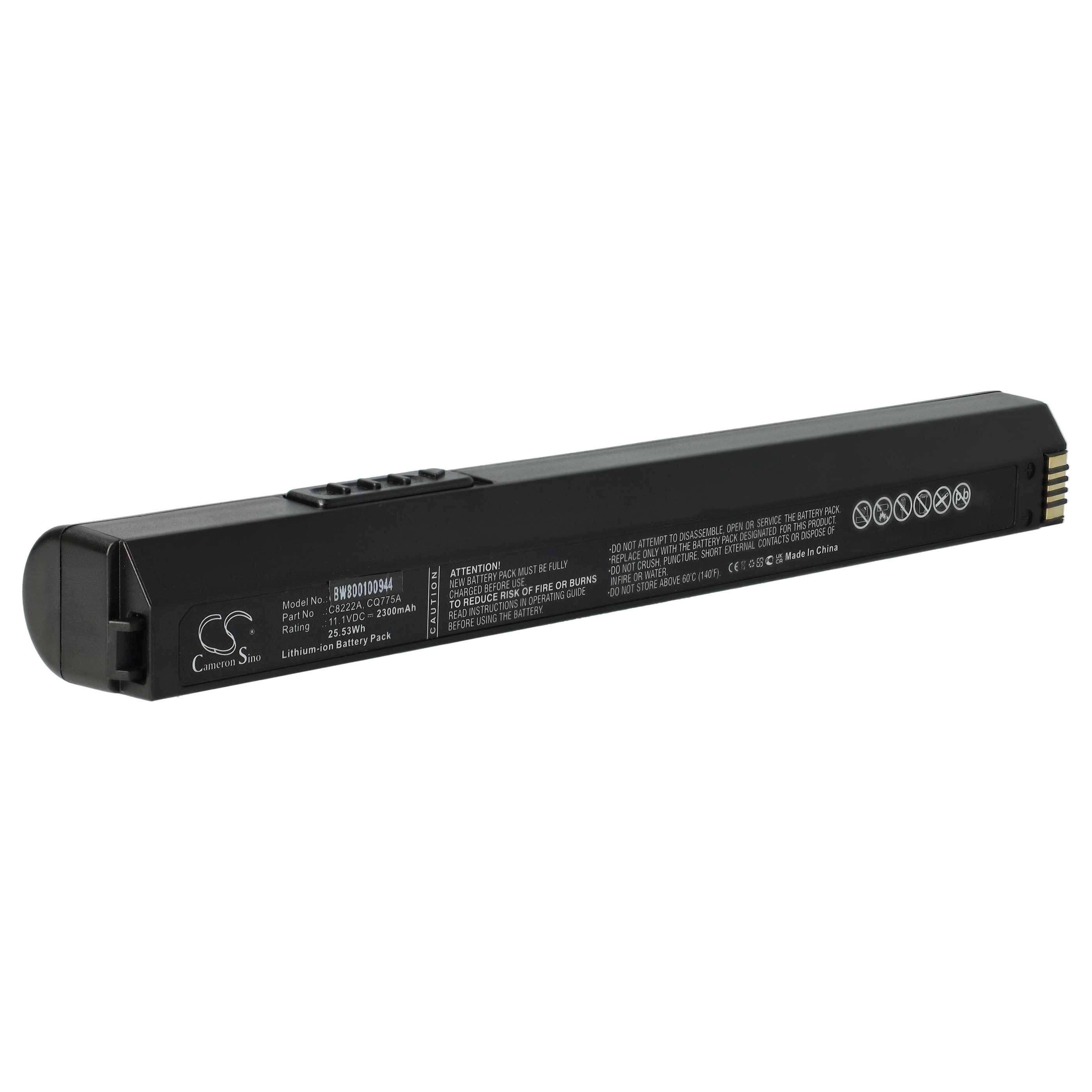 vhbw Akku kompatibel mit HP Deskjet 450, 450cbi, 450ci Drucker Kopierer Scanner Etiketten-Drucker (2200mAh, 11,1V, Li-Ion)