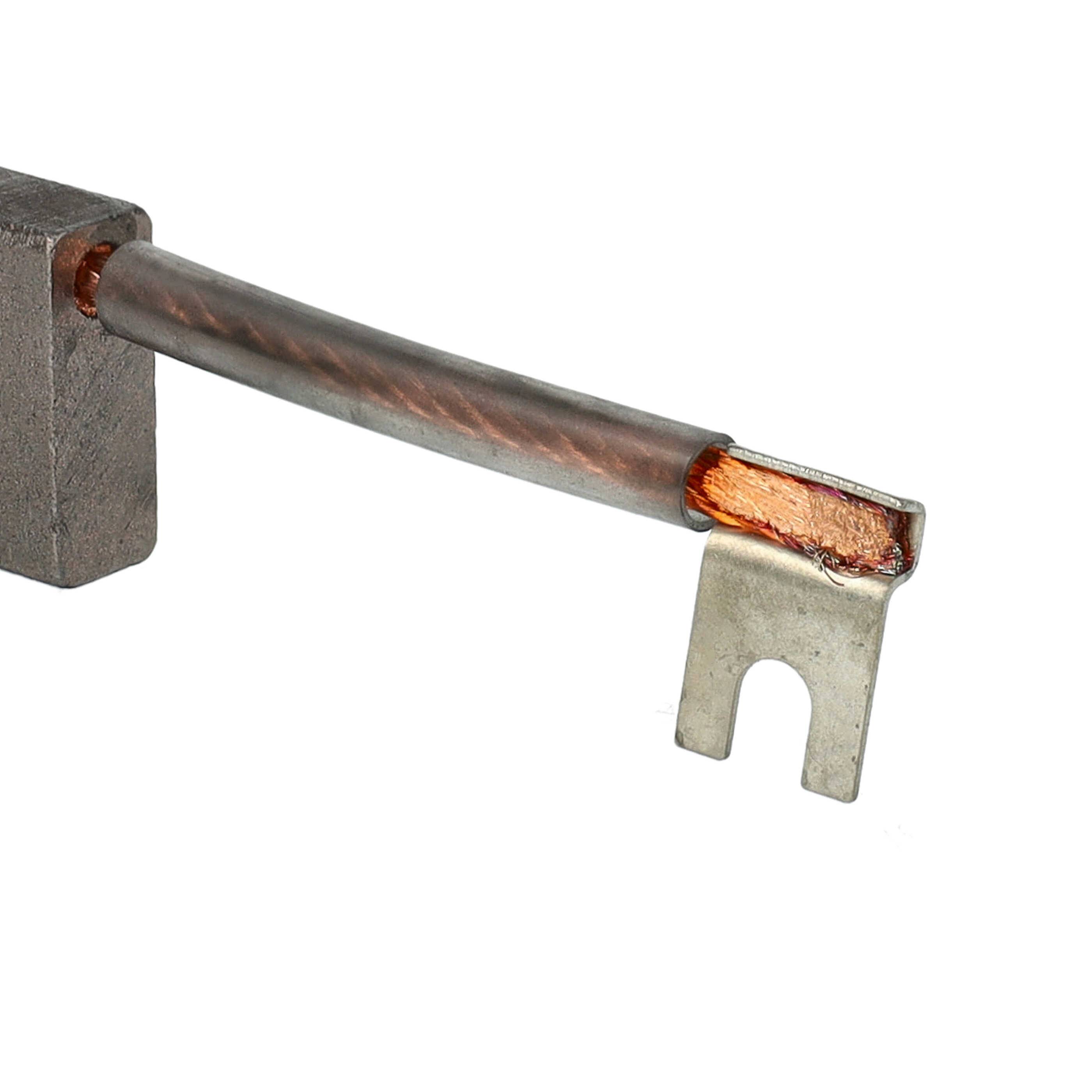 vhbw 4x Kohlebürste 24,5 x 24,9 x 9,9 mm Ersatz für Asein 3887 für Nutzfahrzeug
