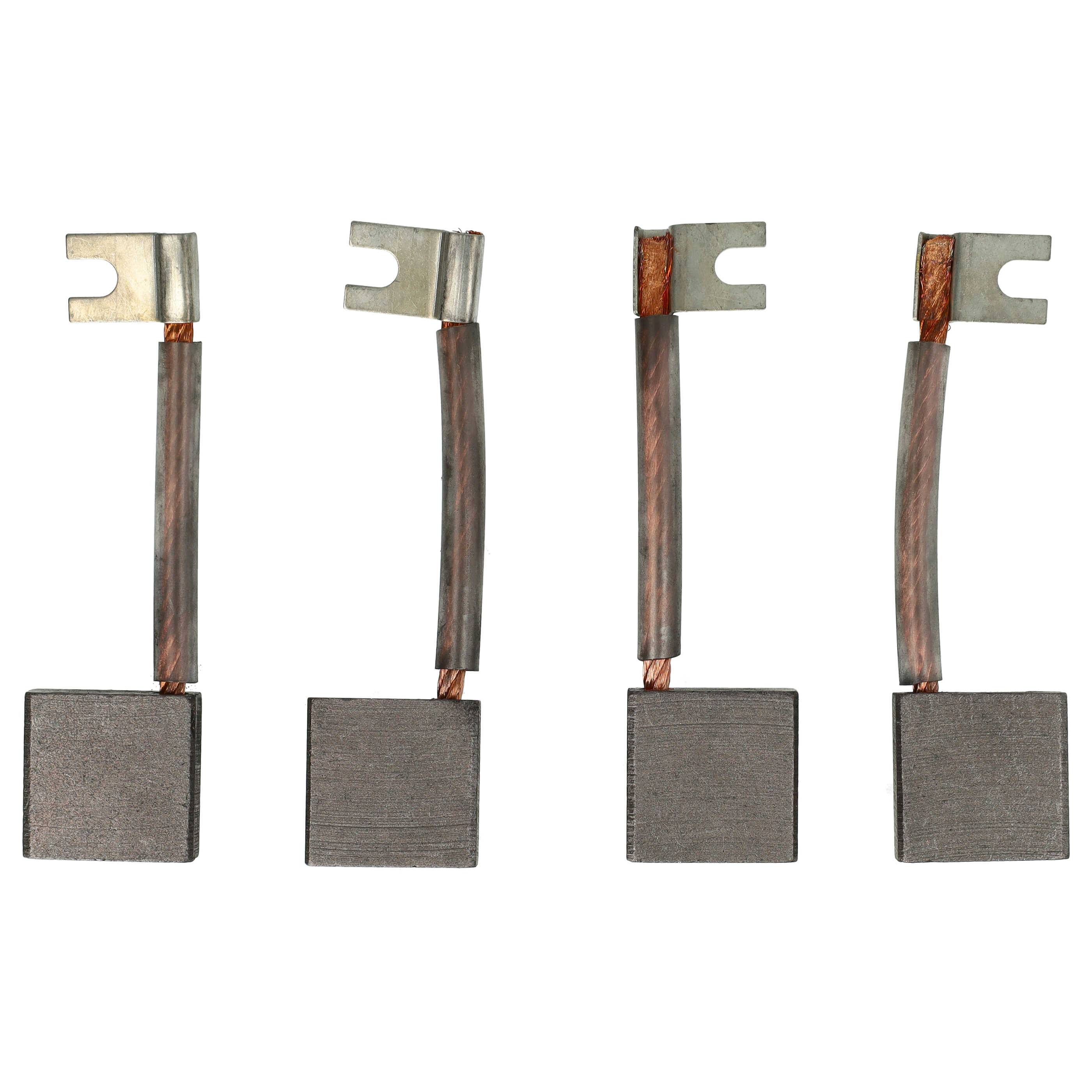 vhbw 4x Kohlebürste 24,5 x 24,9 x 9,9 mm Ersatz für Asein 3887 für Nutzfahrzeug