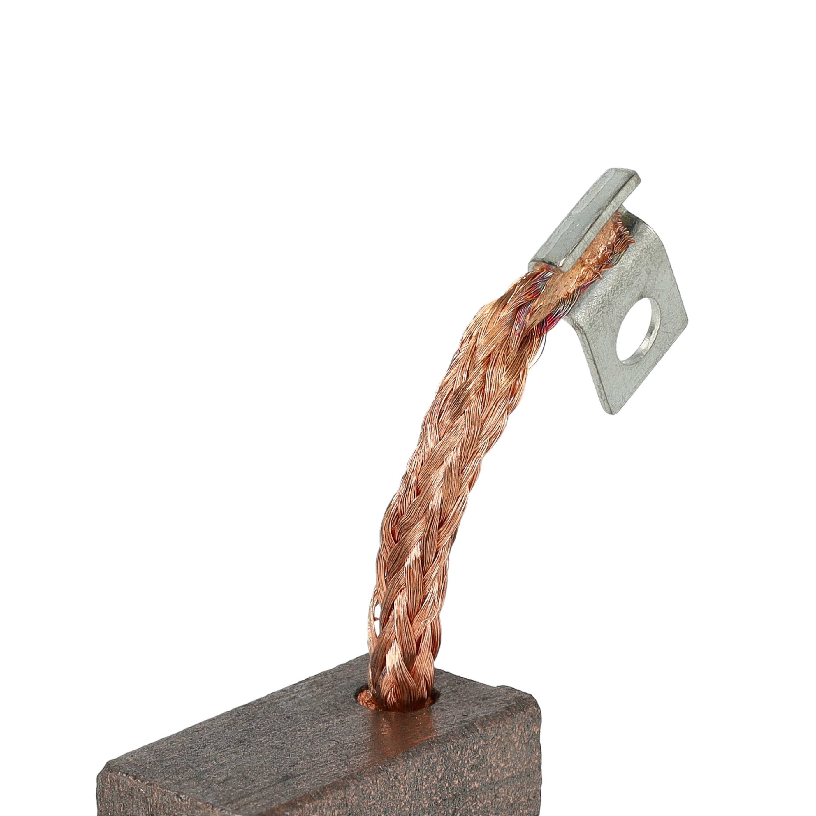 vhbw 4x Kohlebürste 25,3 x 13 x 8,9 mm kompatibel mit Jungheinrich Nutzfahrzeug