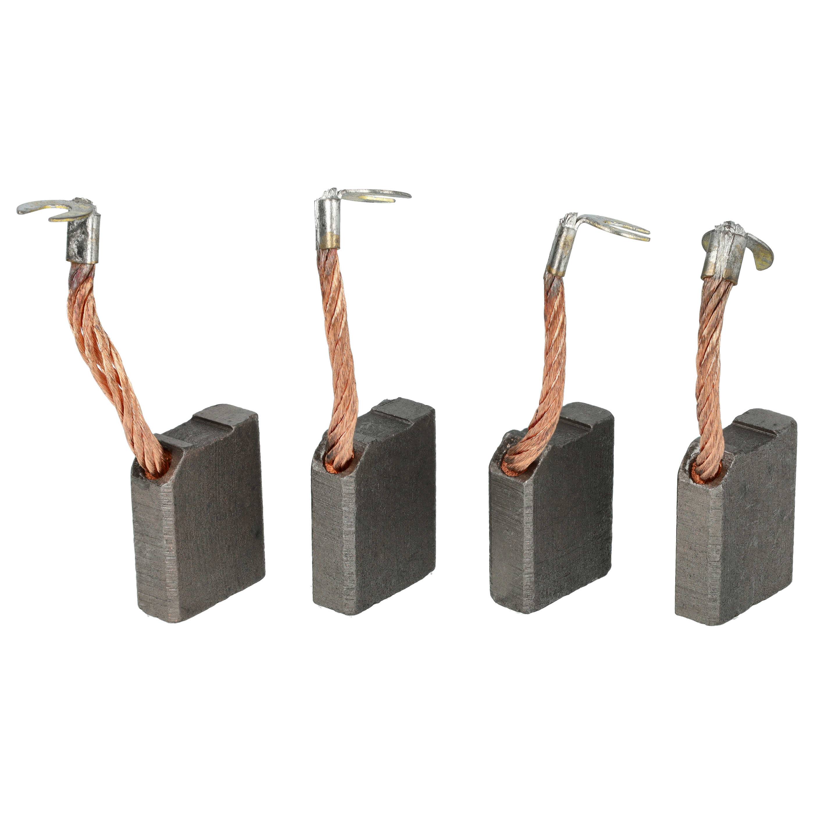 vhbw 4x Kohlebürste 25 x 19,8 x 7,9 mm Ersatz für Asein 4819 für Nutzfahrzeug