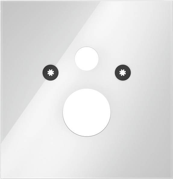 TECE WC-Glasplatte lux für Standard WC, Glas weiß