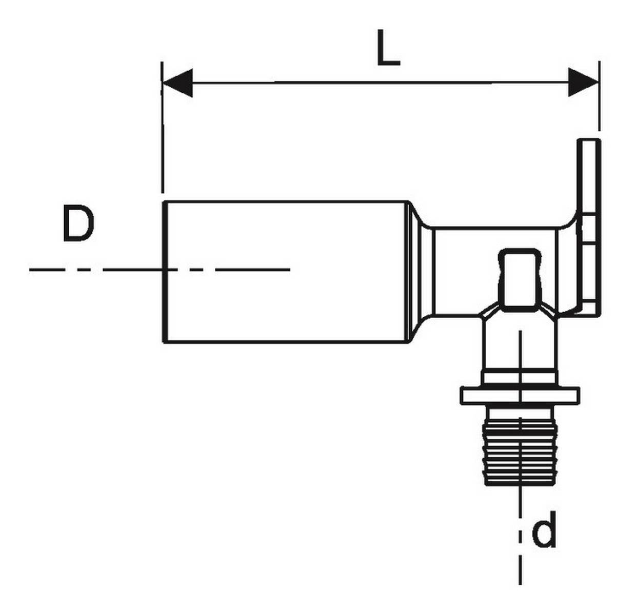 TECE profil System-Wandscheibe 1/2" x 1/2" Rotguss, Länge 82 mm