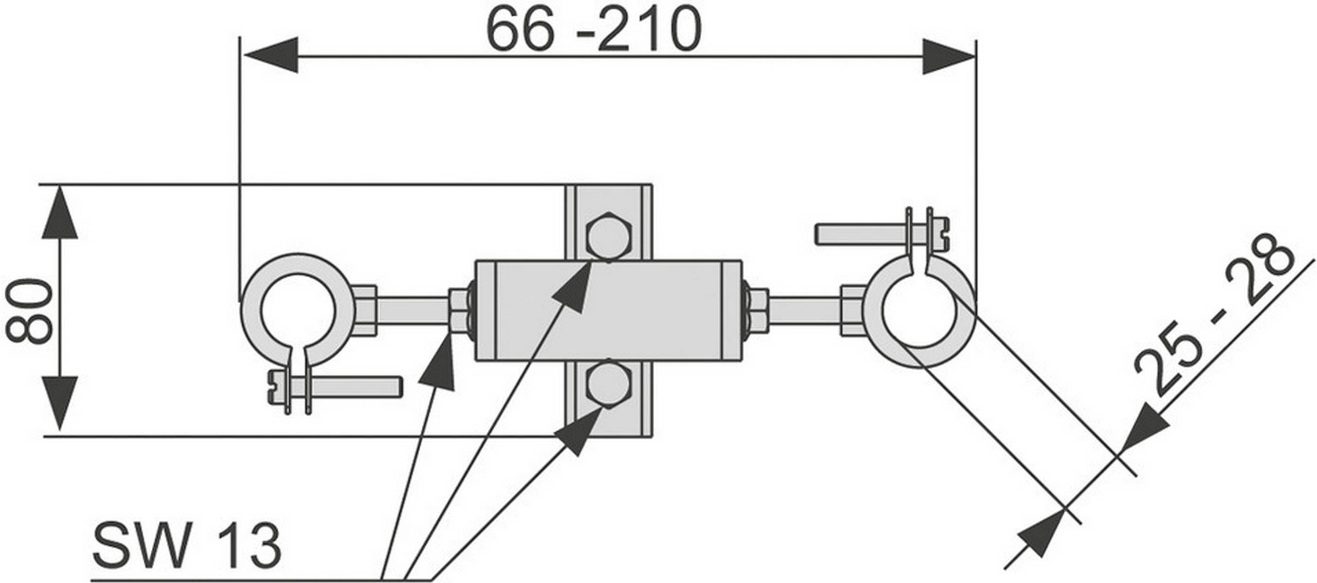 TECE profil Anschlusseinheit für Absperr- und Zählereinrichtung