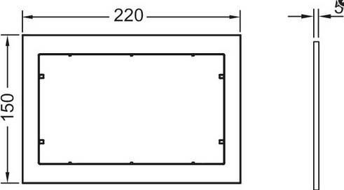 TECEnow Distanzrahmen chrom glänzend