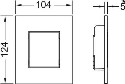 TECEnow Urinal-Betätigungsplatte weiß inklusive Kartusche