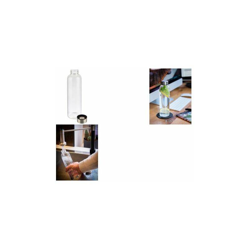 APS Trinkflasche, aus Glas, 0,75 Liter, transparent