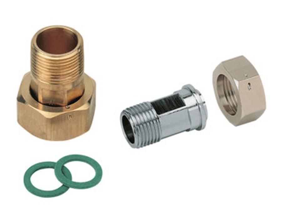 Wasserzähler Verschraubung 1/2" Messing