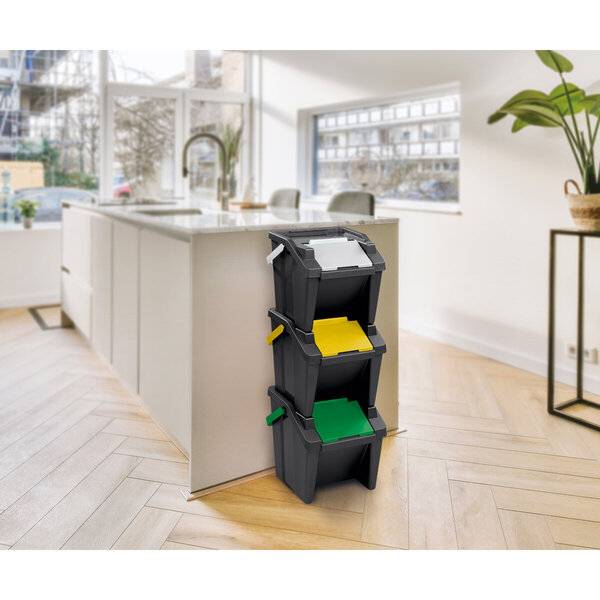 Mülltrennsystem Tower - 3 x 30 Liter.