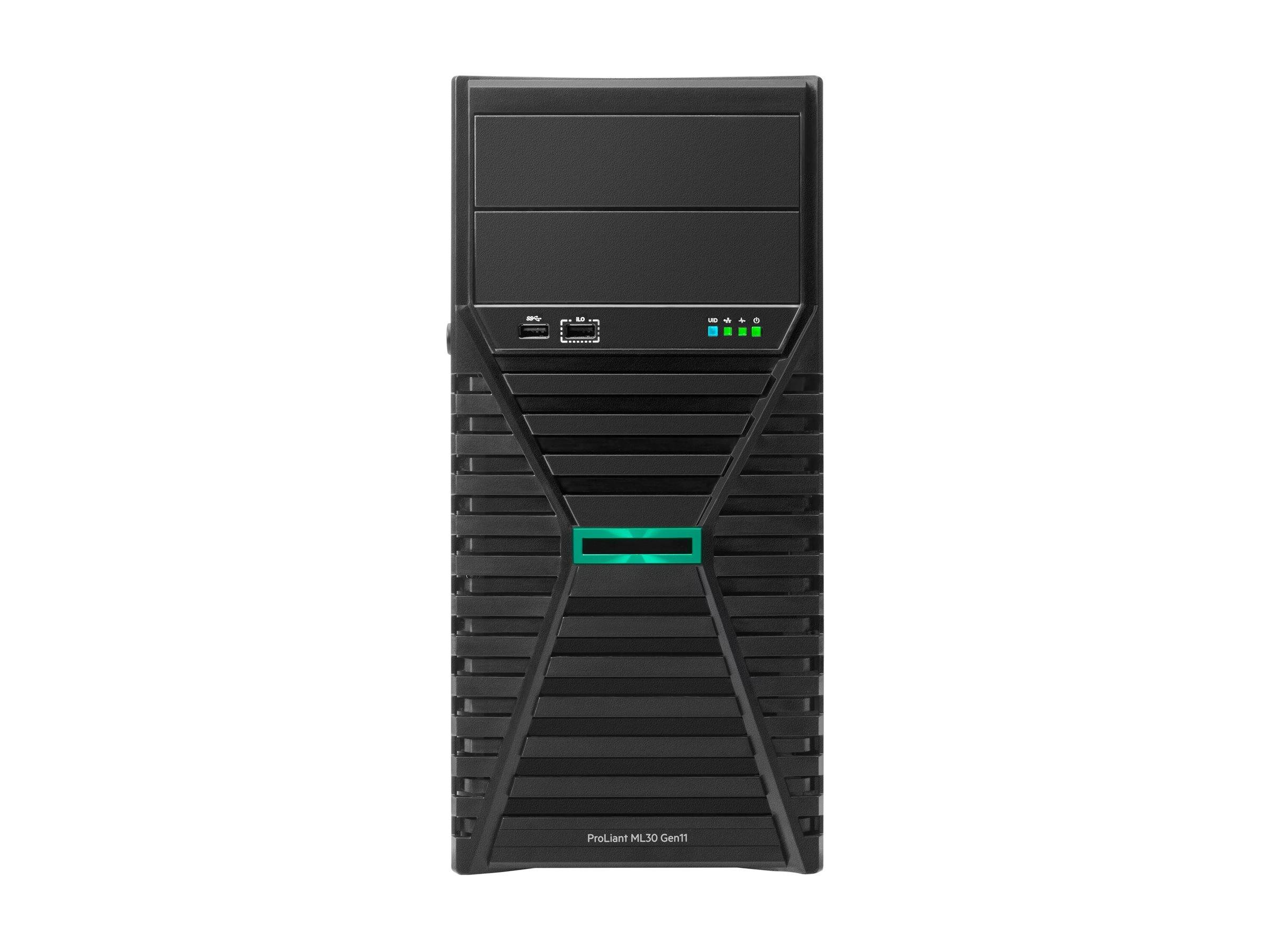 HPE ProLiant ML30 Gen11 - Server - Tower - 4U - 1-Weg - 1 x Xeon E-2414 / 2.6 GHz - RAM 32 GB - SATA - nicht Hot-Swap-fä