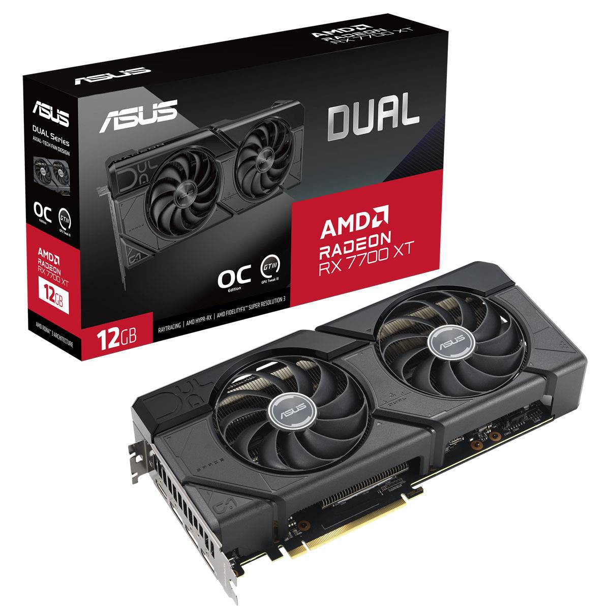 Zwei Radeon RX 7700 XT OC - 12GB GDDR6 - HDMI - 3x DP