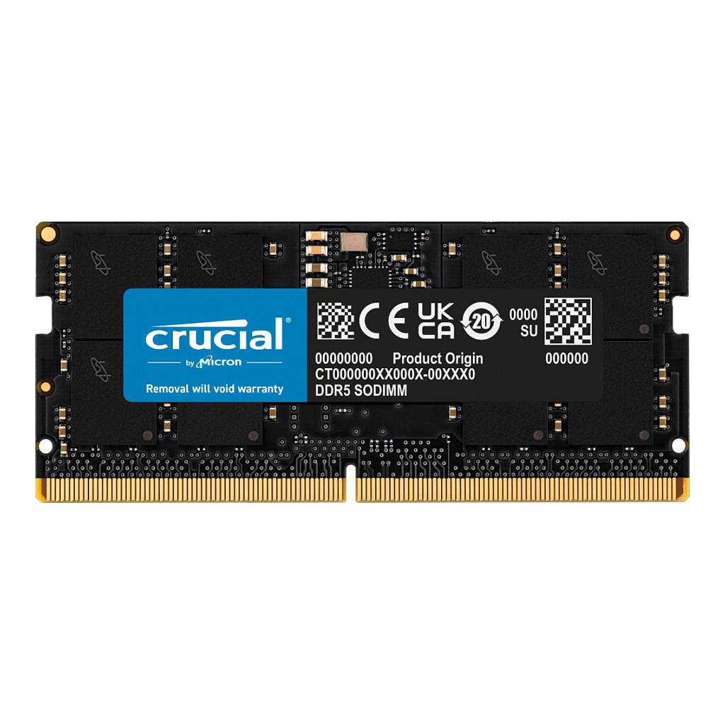 Wichtiger DDR5 SODIMM RAM-Riegel mit sichtbarem Text 
