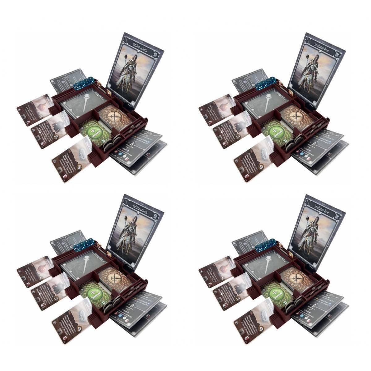 3D27SET - 4er Pack Helden Dashboard für Gloomhaven + Gloomhaven: Pranken des Löwen