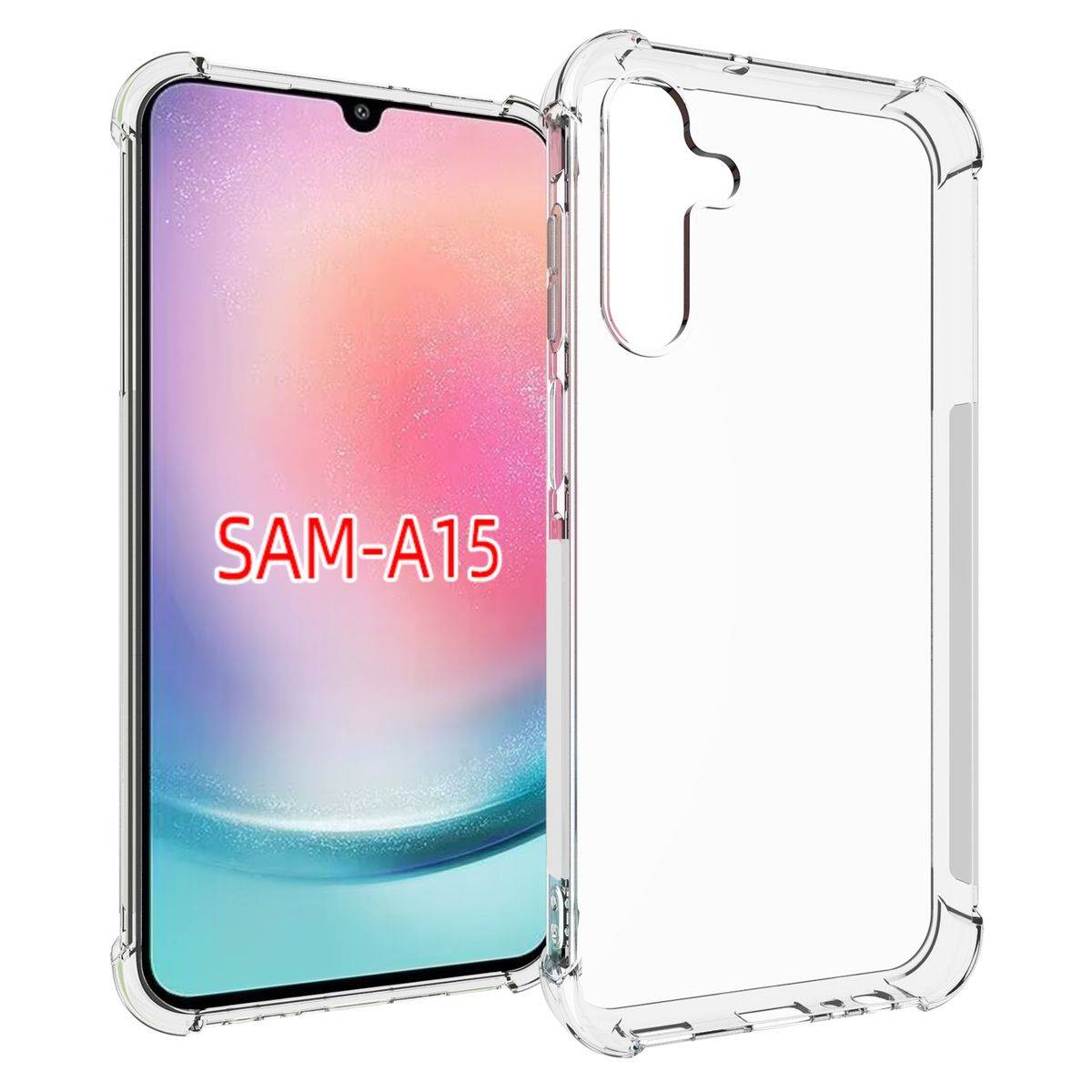 Für Samsung Galaxy A15 Schock TPU Schutzhülle Handy Hülle Transparent