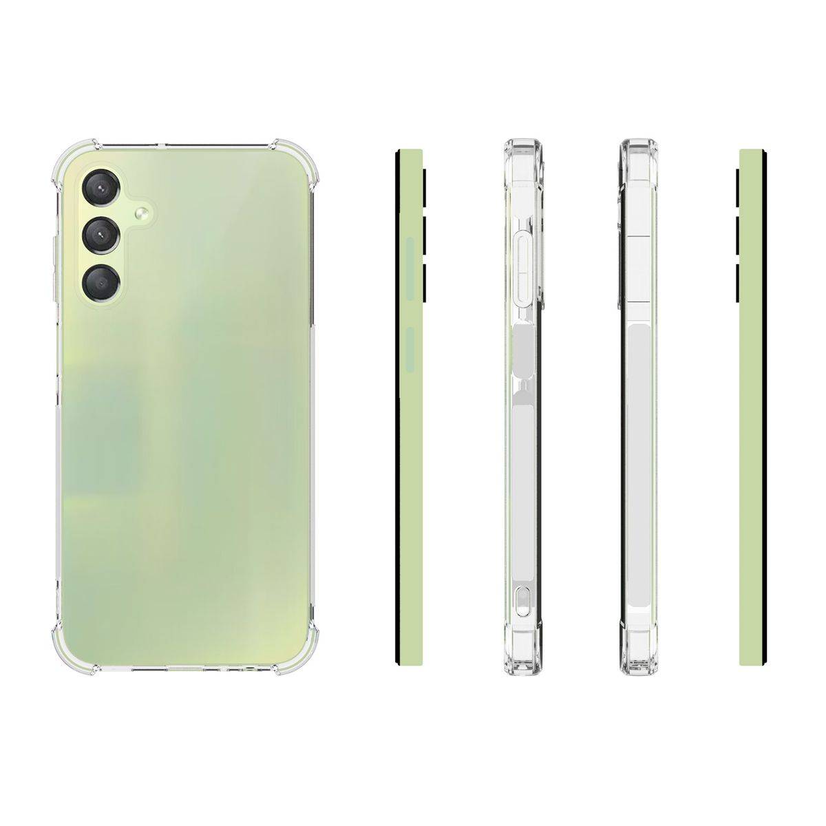 Für Samsung Galaxy A15 Schock TPU Schutzhülle Handy Hülle Transparent