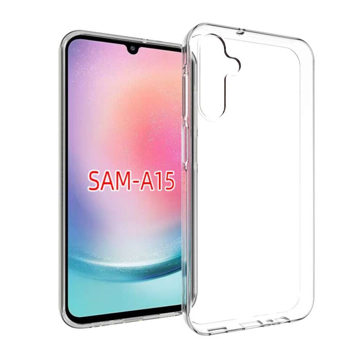 Für Samsung Galaxy A15 Silikoncase TPU Schutz Transparent Handy Hülle