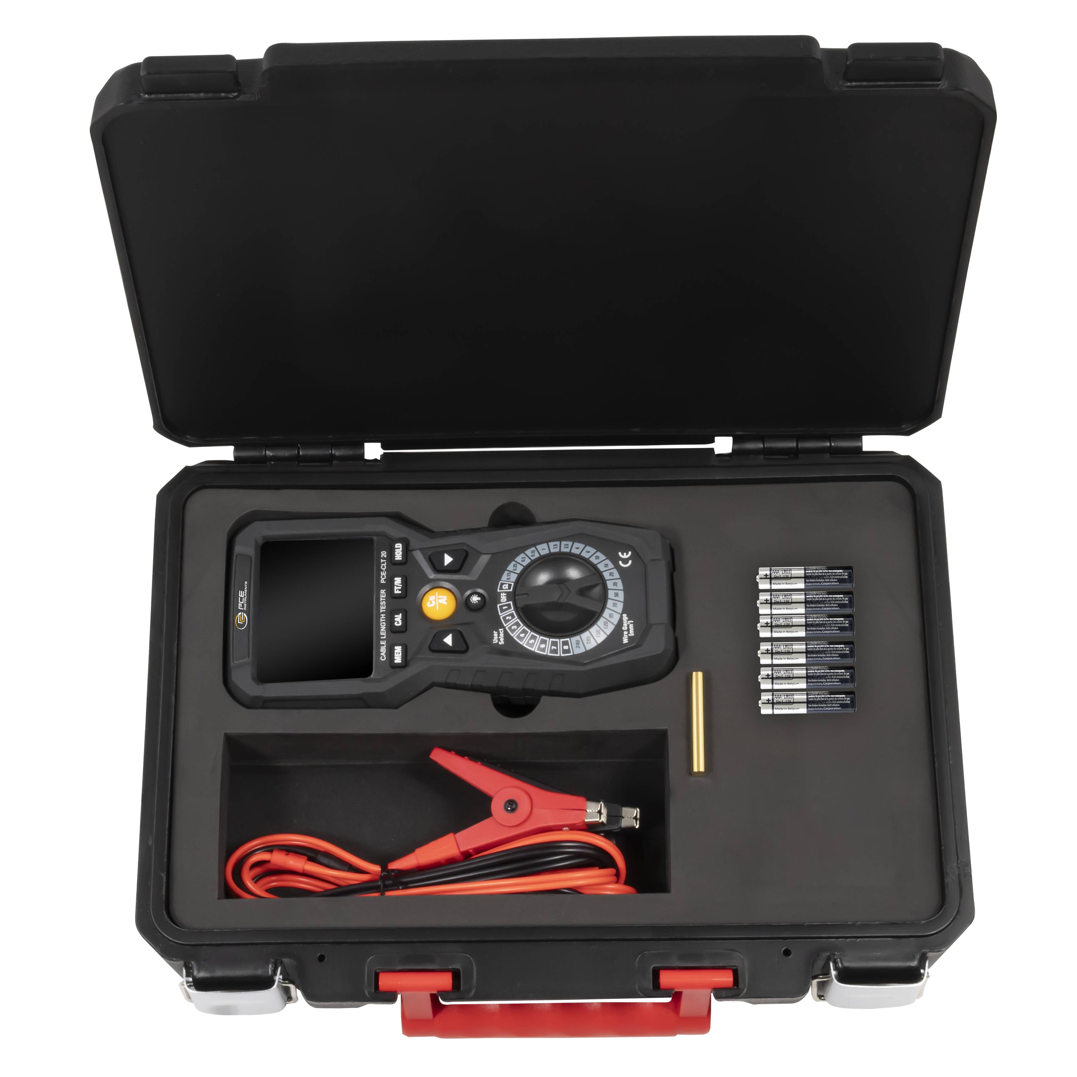 PCE Instruments Kabellängenmessgerät PCE-CLT 20 |Kabellänge 0,1 m ... 30 km |Widerstand 0,1 mΩ ... 1999,9 Ω |m |ft
