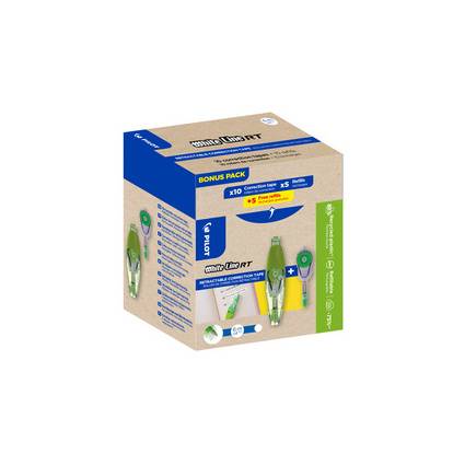 PILOT Korrekturroller WHITE LINE RT, BONUSPACK