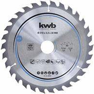 kwb 588257 Hartmetall Kreissägeblatt 216 x 30 mm 1 St