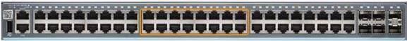 EX2300 class 48 port switch with 32 x 1G, 16 x 1G/2.5G copper ports, 30w PoE (EX2300-48MP)
