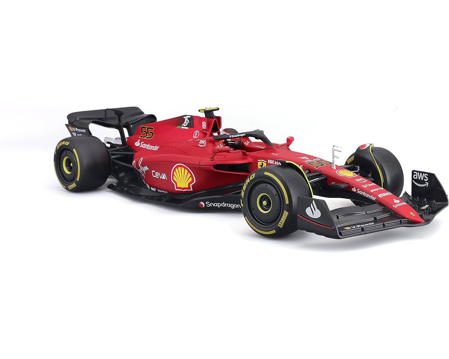 Bburago 18-16812S - Modellauto - F1 Ferrari SF-23, 2023 Sainz (Maßstab 1:18) Formel 1 Auto