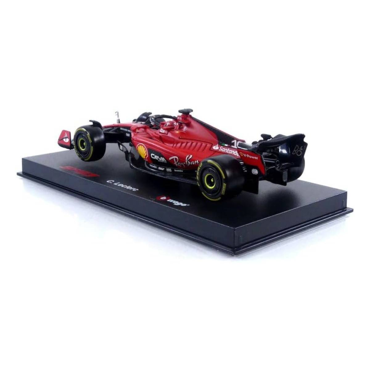 Bburago 18-36835L - Modellauto - F1 Ferrari SF-23 #16 Leclerc (mit Helm, Maßstab 1:43) Formel 1