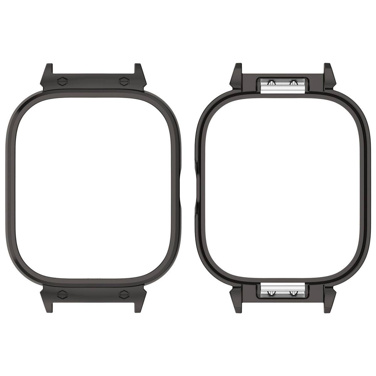 Für Xiaomi Redmi Watch 4 Metallrahmen Schutz Gehäuse Hülle Schwarz