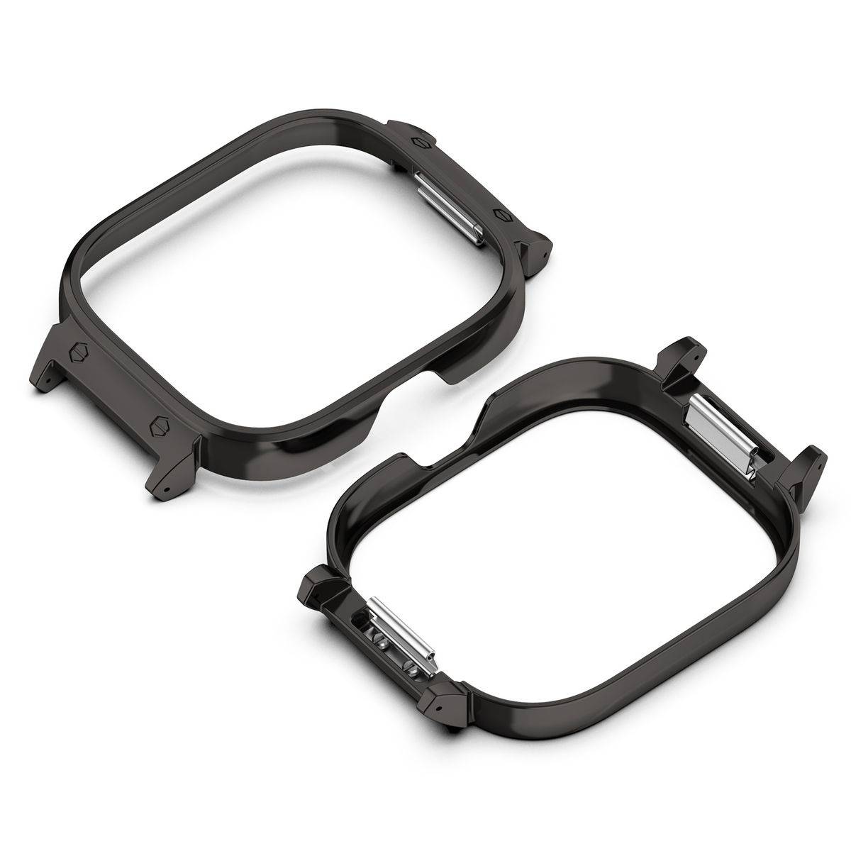 Für Xiaomi Redmi Watch 4 Metallrahmen Schutz Gehäuse Hülle Schwarz