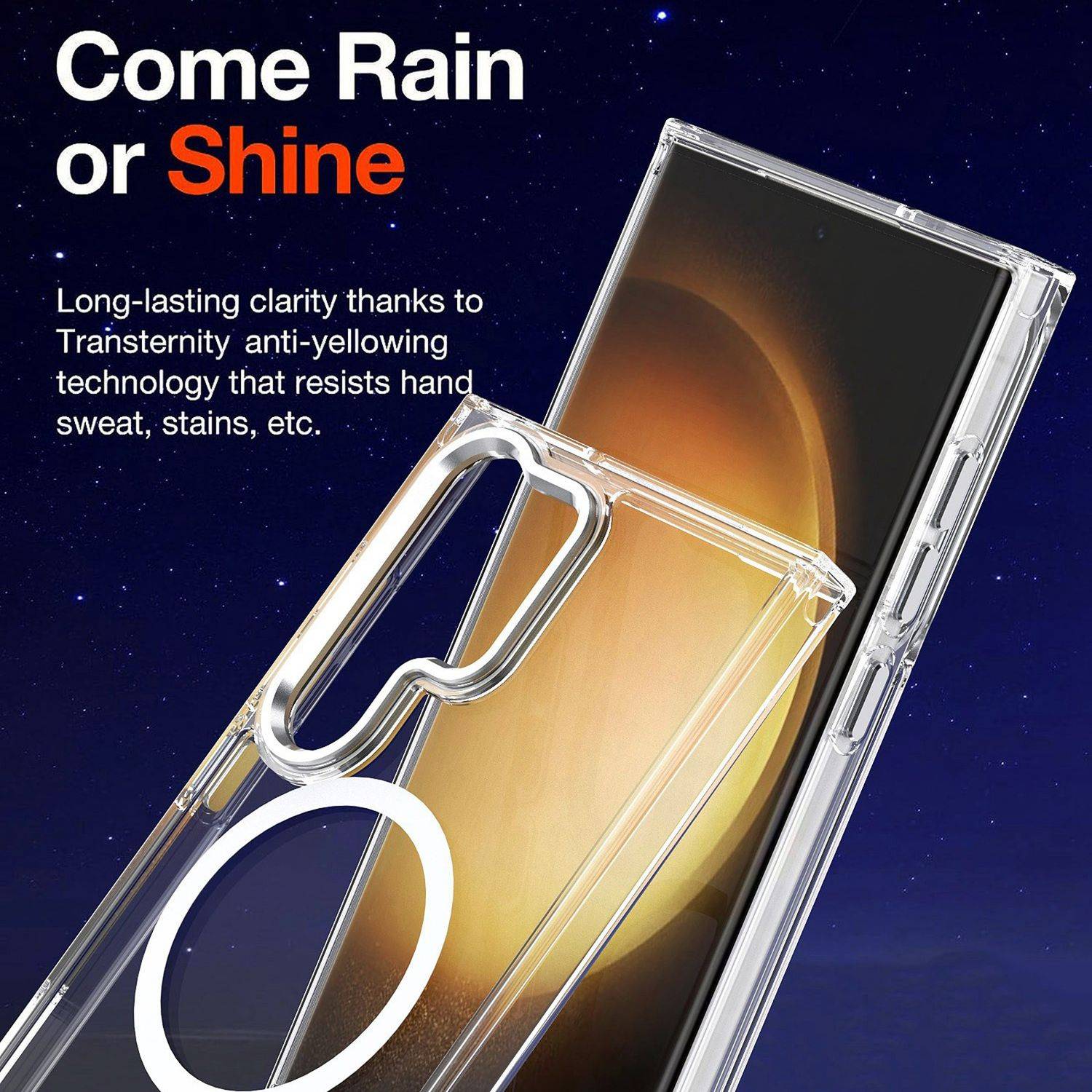 Für Samsung Galaxy S24 Ultra MagSafe Acryl TPU Silikon Transparent