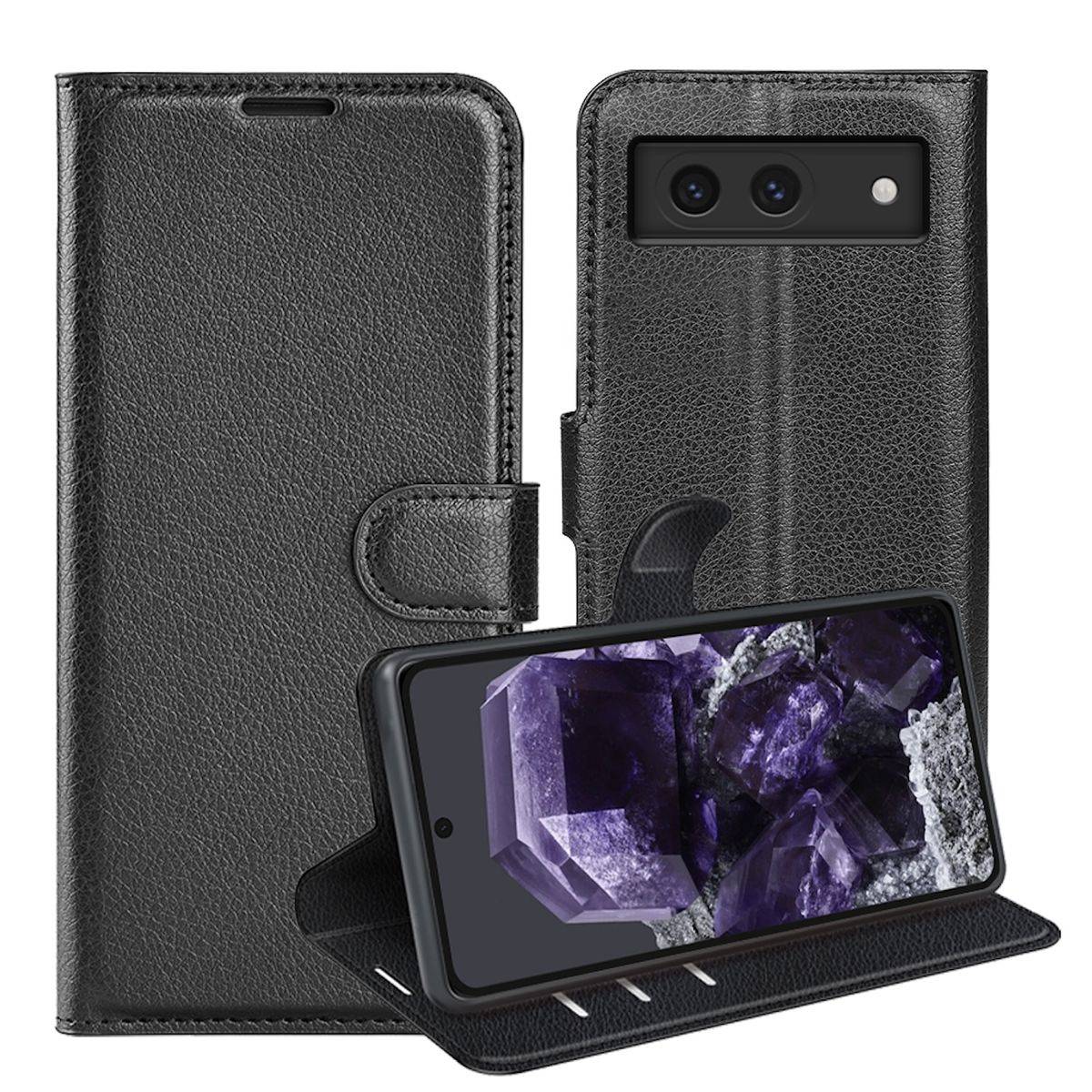 Für Google Pixel 8a Handy Tasche Wallet Premium Schutz Hülle Cover