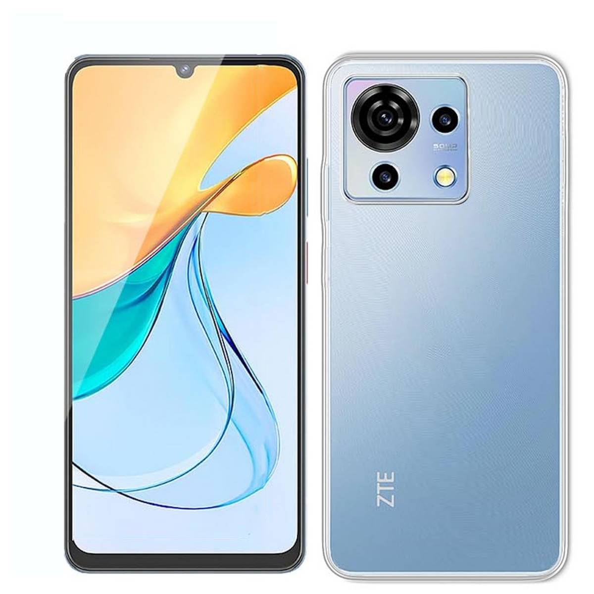 Für ZTE Blade V50 Vita Silikoncase TPU Schutz Transparent Handy Hülle