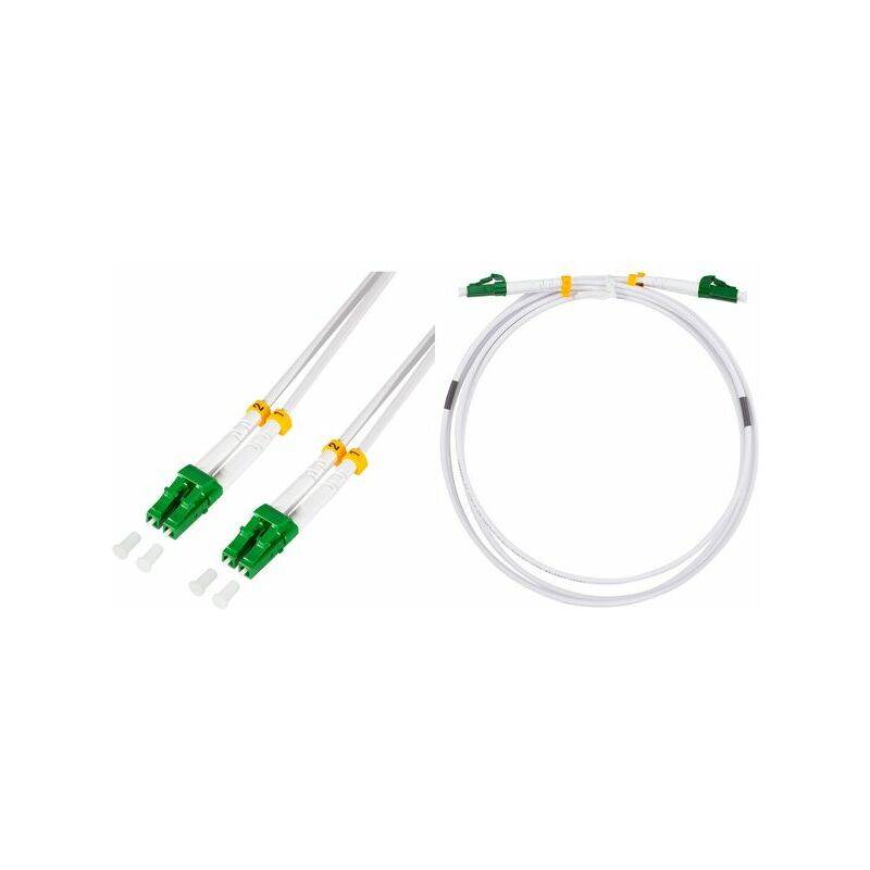 LogiLink Stahlarmiertes LWL Patchkabel, 2x LC-Duplex, 20 m