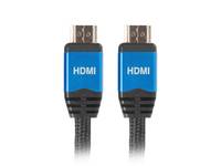 Lanberg CA-HDMI-20CU-0018-BL, 1,8 m, HDMI Typ A (Standard), HDMI Typ A (Standard), 3D, 18 Gbit/s, Schwarz