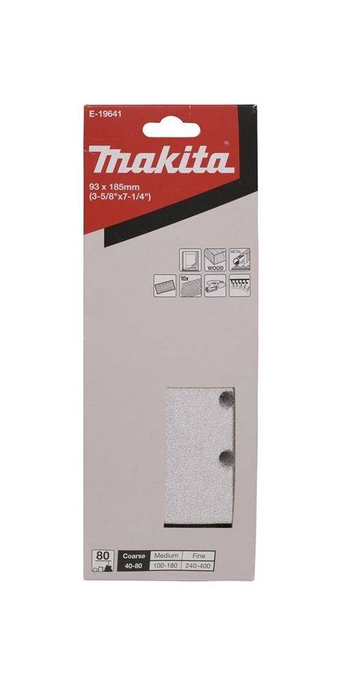 makita Schleifpapier E-19641 Abm.93x184mm K80