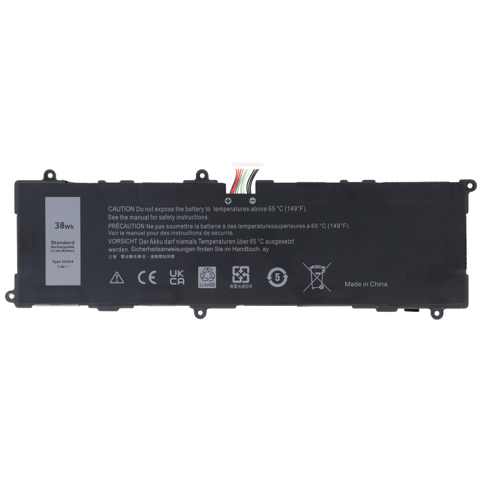 Akku passend für Dell Venue 11 Pro 7140, Li-Polymer, 7,4V, 5135mAh, 38Wh
