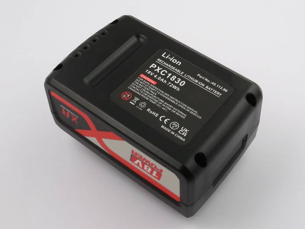 Akku passend für Einhell PXBP-300, PXBP-600, Li-ion, 18V, 4000mAh, 72Wh